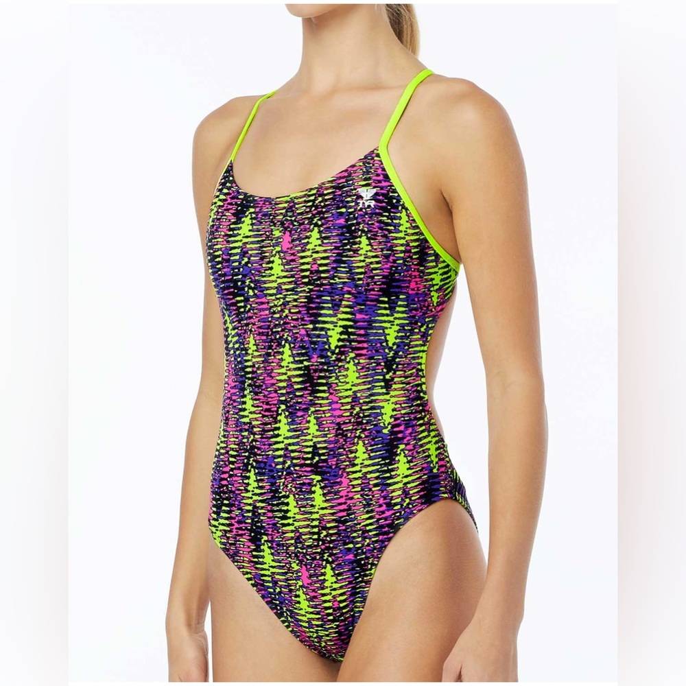 TYR Like-New Durafast One® Cutoutfit Swimsuit - Waikiki
